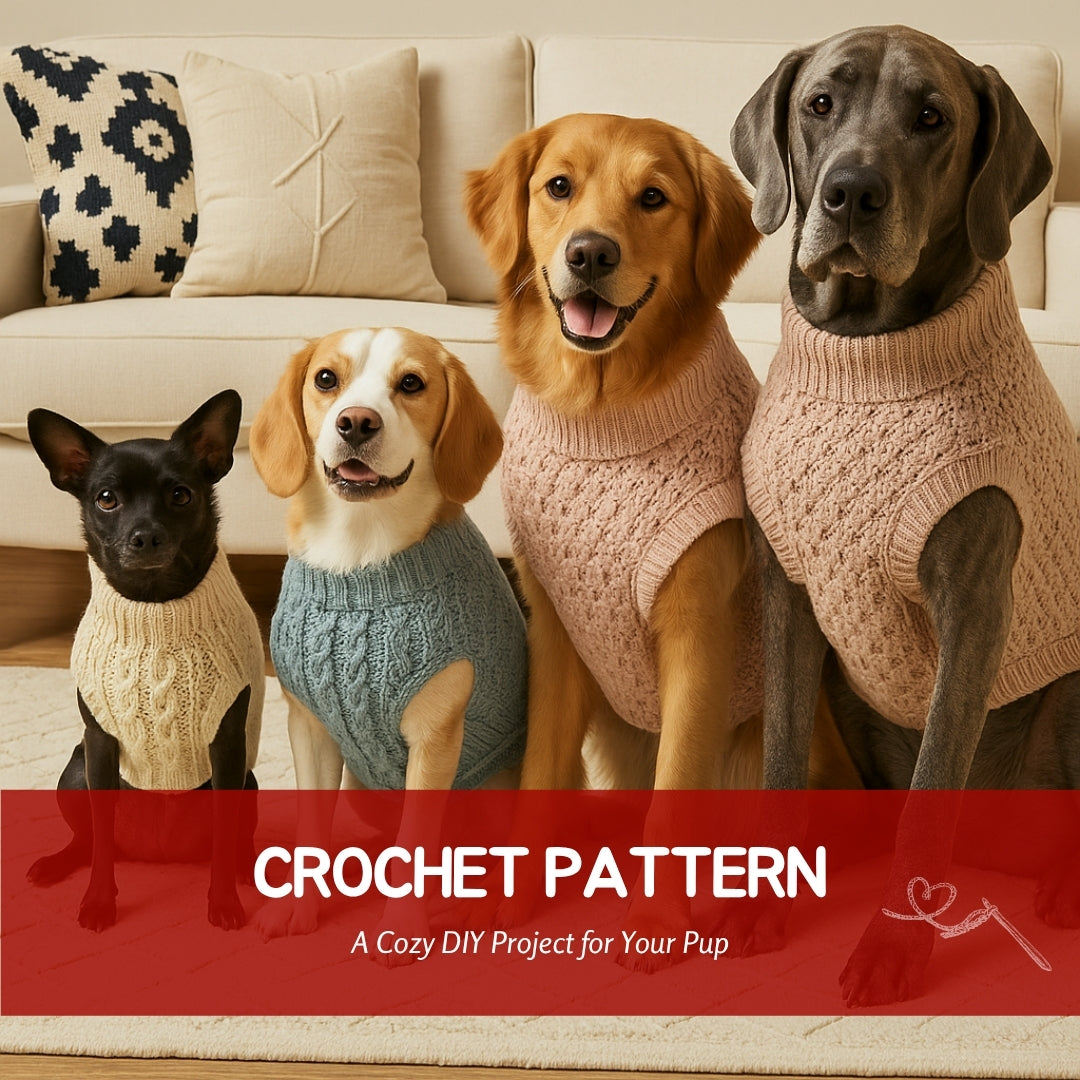 🧶Crochet Dog Sweater Pattern